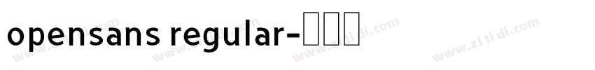 opensans regular字体转换